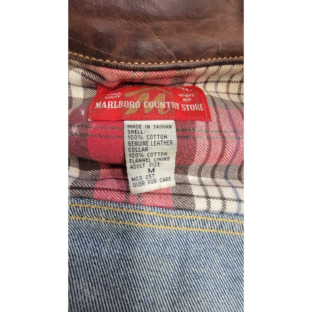 Marlboro Country Store Denim Vest Mens M With New Orleans Artists Painting - Picture 9 of 9